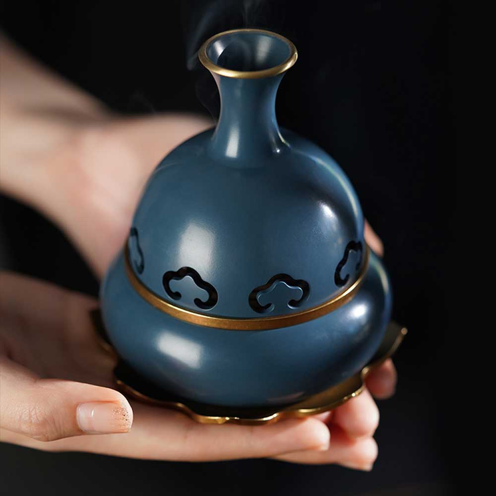 Fragrance Seal Burner Household Indoor Pure Copper Tower Incense Plate Incense Burner Chinese Incense Burner