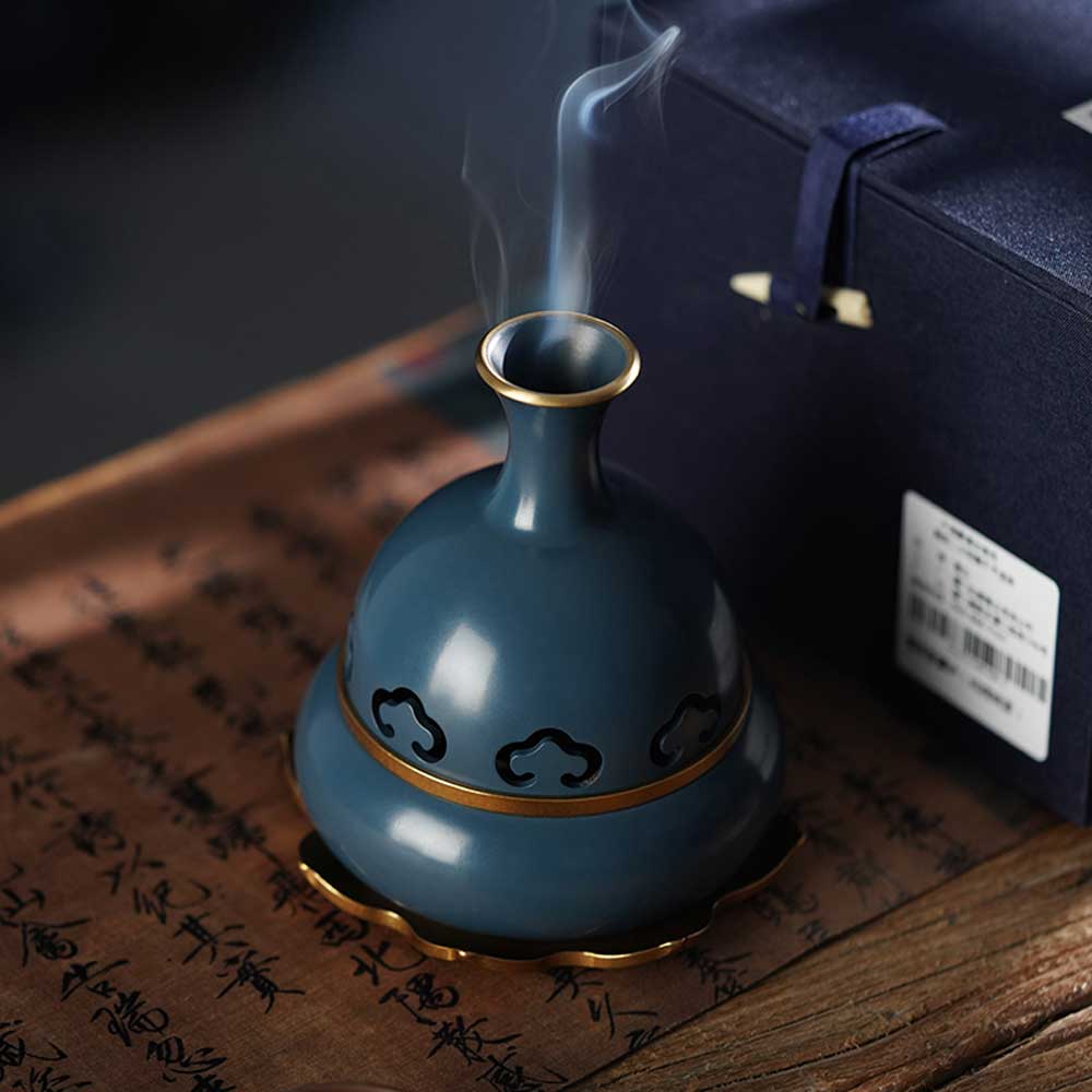 Fragrance Seal Burner Household Indoor Pure Copper Tower Incense Plate Incense Burner Chinese Incense Burner