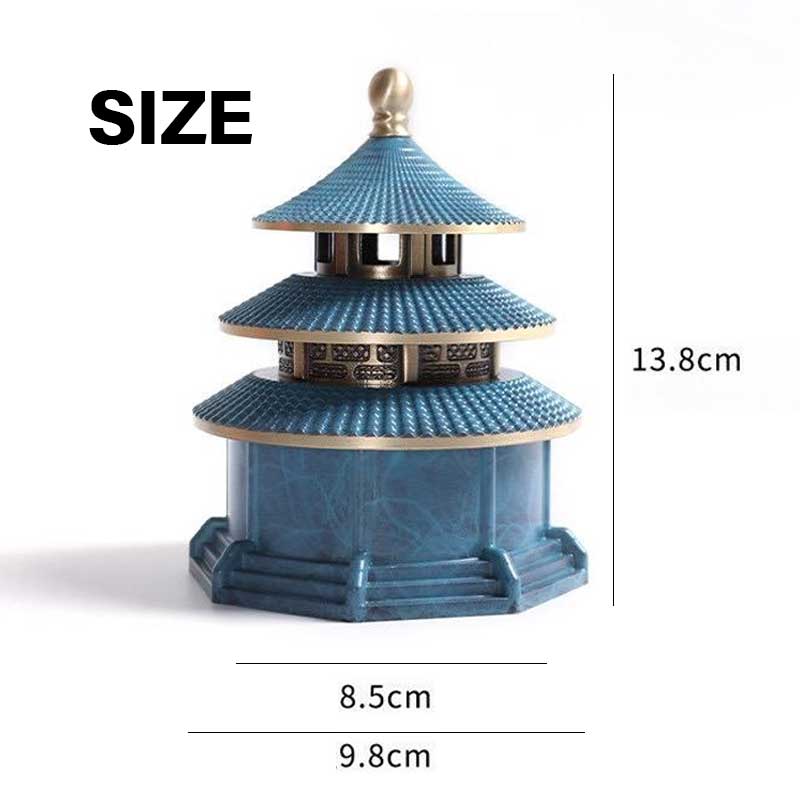 Tianyun Pagoda Incense Burner Pure Copper High-end Ornaments